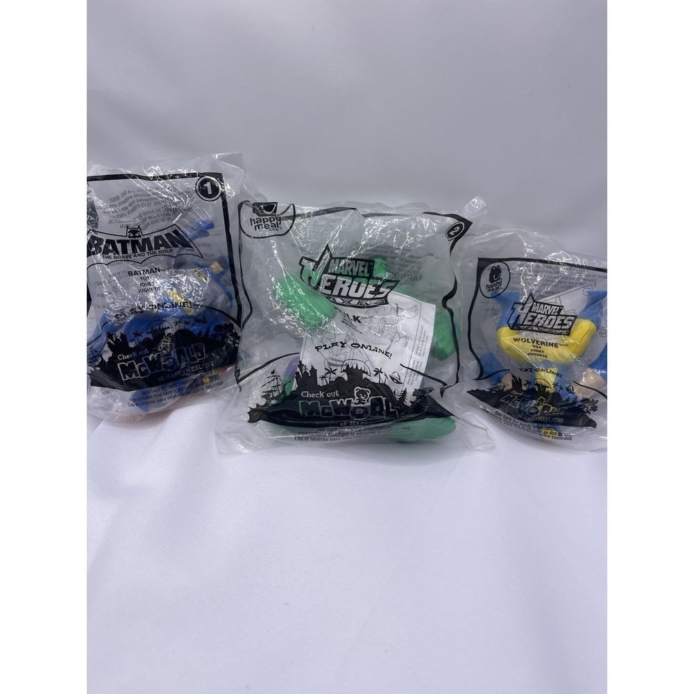 McDonald's Happy‎ Meal Marval Heroes #1,2,4